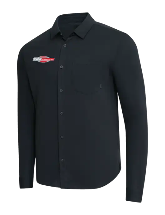 OGIO Black Extend Long Sleeve Button Up Shirt w/FYDA Logo