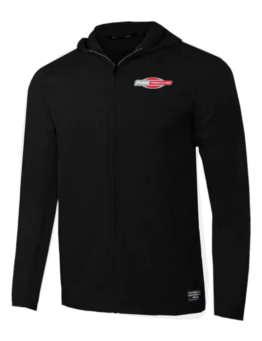 TravisMathew Black Balboa Hooded Full-Zip Jacket w/FYDA Logo