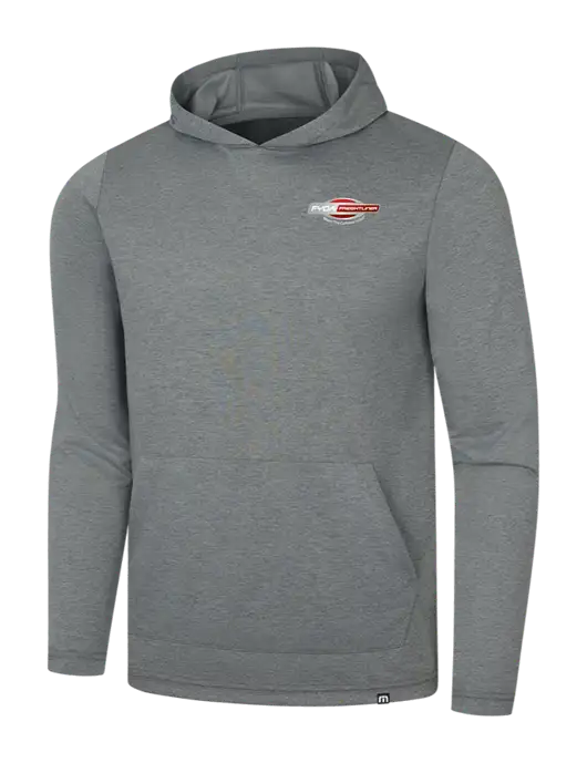 TravisMathew Dark Grey Heather Coveside Hoodie w/FYDA Logo