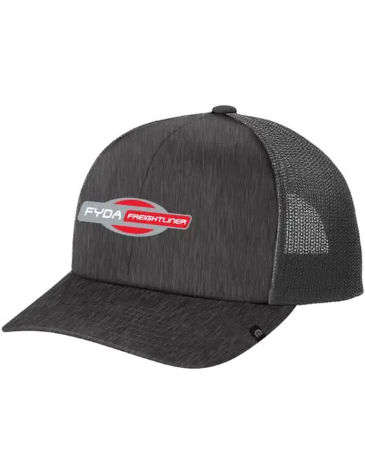 TravisMathew Very Dark Grey Heather Cruz Trucker Cap w/FYDA Logo