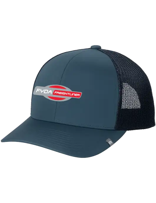 TravisMathew Dark Slate Blue Cruz Trucker Cap w/FYDA Logo