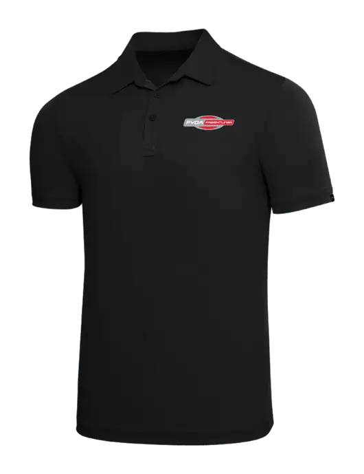 TravisMathew Black Solid Oceanside Polo w/FYDA Logo