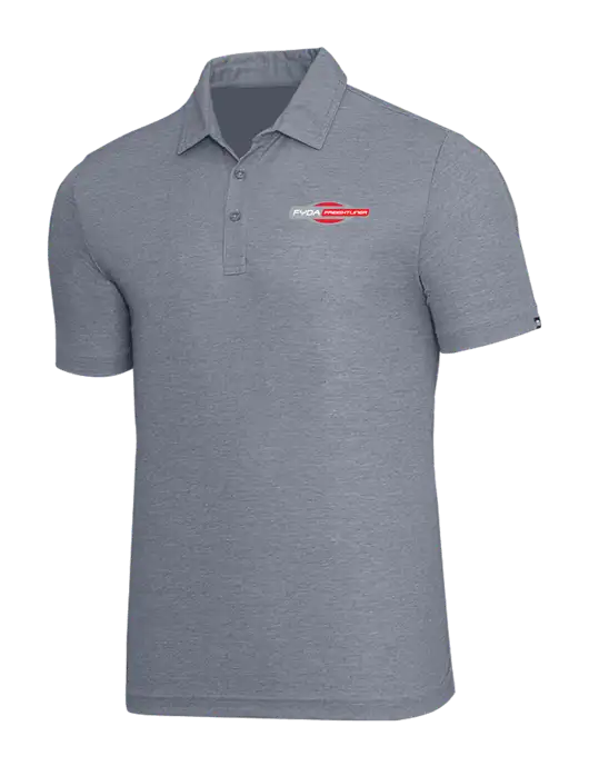 TravisMathew Navy Heather Oceanside Polo w/FYDA Logo