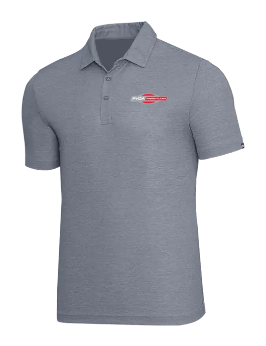 TravisMathew Navy Heather Oceanside Polo w/FYDA Logo