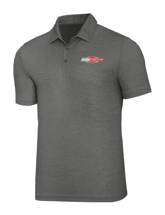 TravisMathew Grey Heather Oceanside Polo w/FYDA Logo