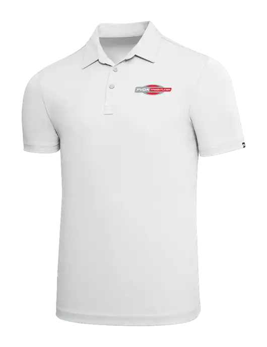 TravisMathew White Solid Oceanside Polo w/FYDA Logo