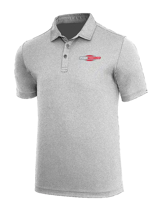TravisMathew Medium Grey Heather Coto Performance Polo w/FYDA Logo