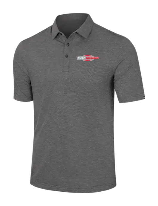 TravisMathew Dark Grey Heather Sunnyvale Polo w/FYDA Logo