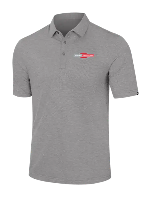 TravisMathew Light Grey Heather Sunnyvale Polo w/FYDA Logo