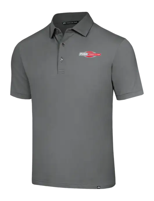 TravisMathew Grey Glenview Solid Polo w/FYDA Logo