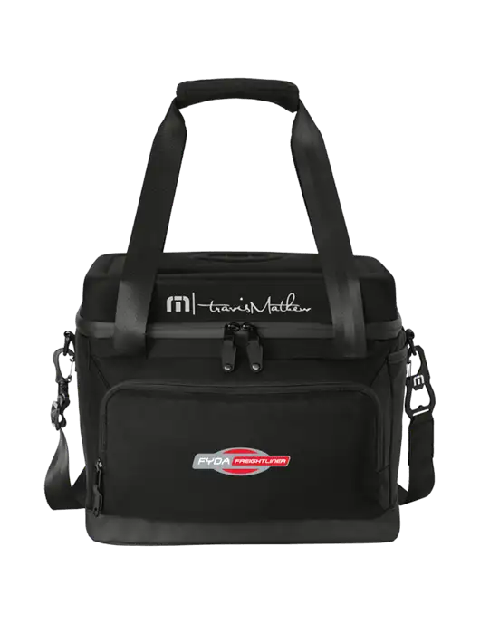 TravisMathew Black Cruise 24-Can Cooler w/FYDA Logo