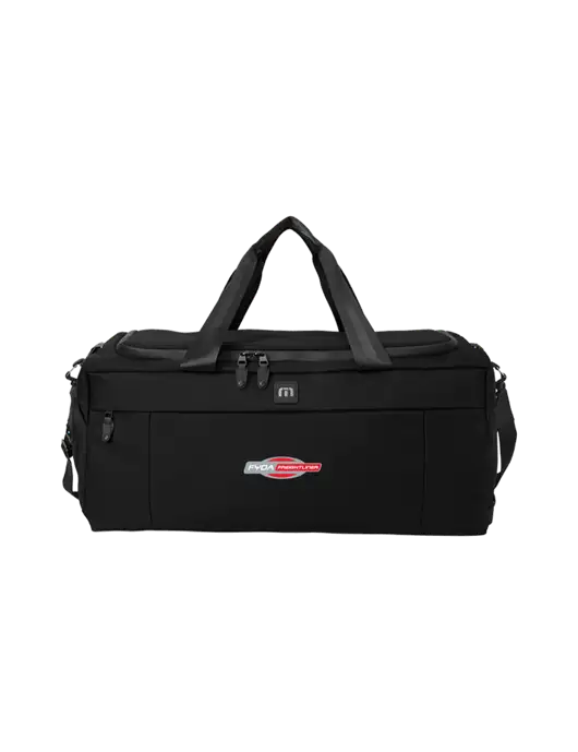 TravisMathew Black Duration Duffel w/FYDA Logo