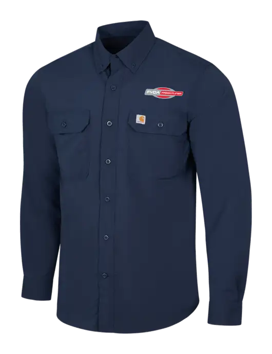 Carhartt Force Navy Long Sleeve Shirt w/FYDA Logo