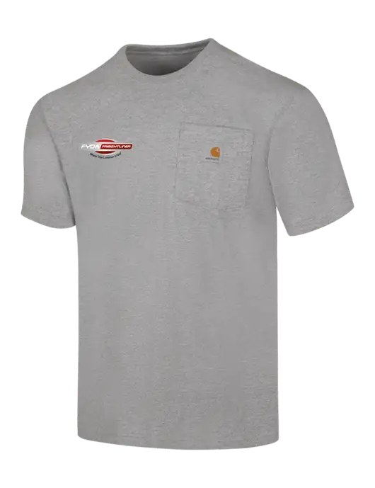 Carhartt Workwear Light Grey Heather Pocket Short Sleeve T-Shirt w/FYDA Logo