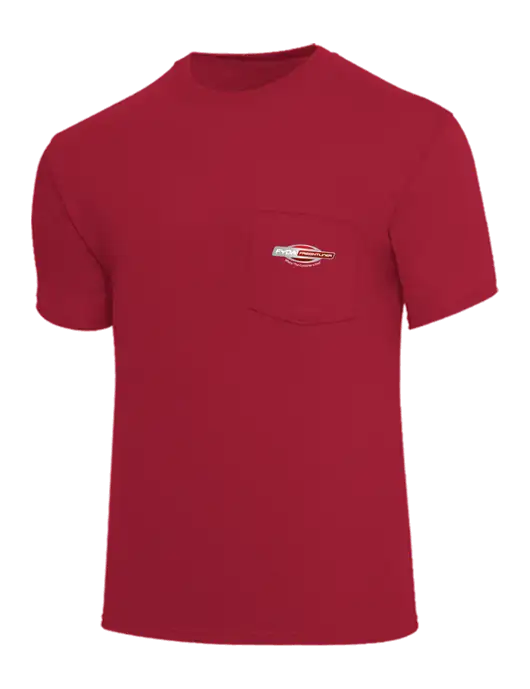 Core Blend Red Pocket T-Shirt w/FYDA Logo