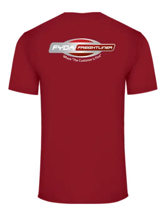Core Blend Red T-Shirt w/FYDA Logo, FYDA Logo