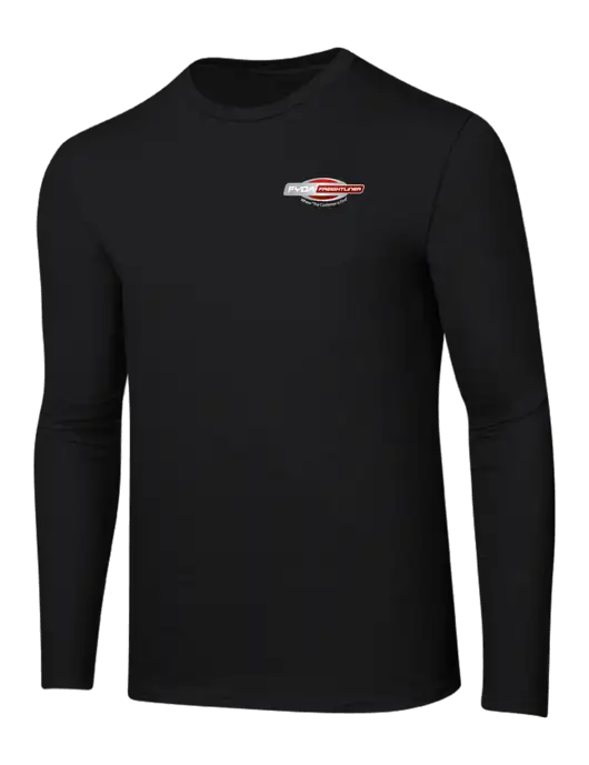 Ring Spun Jet Black 4.5 oz Long Sleeve T-Shirt w/FYDA Logo