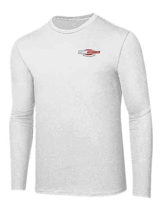 Ring Spun White 4.5 oz Long Sleeve T-Shirt w/FYDA Logo