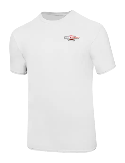Ring Spun White 4.5 oz T-Shirt w/FYDA Logo