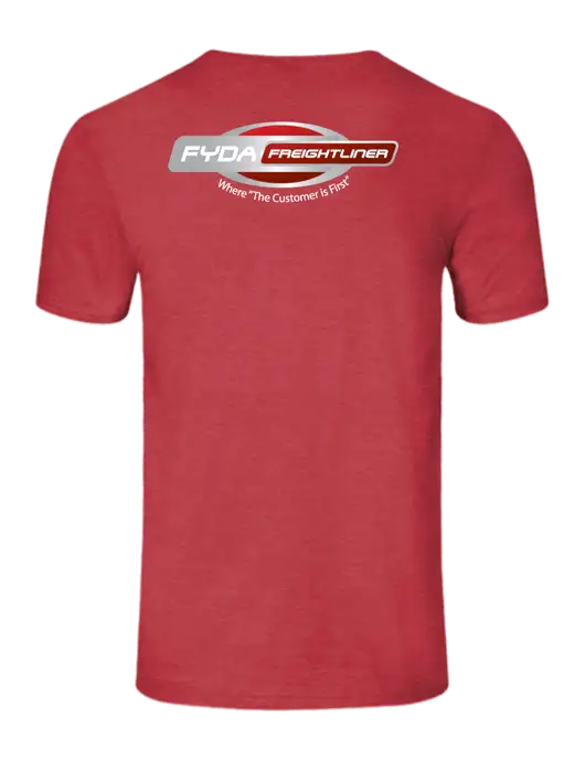 Seriously Soft Heathered Red T-Shirt w/FYDA Logo, FYDA Logo