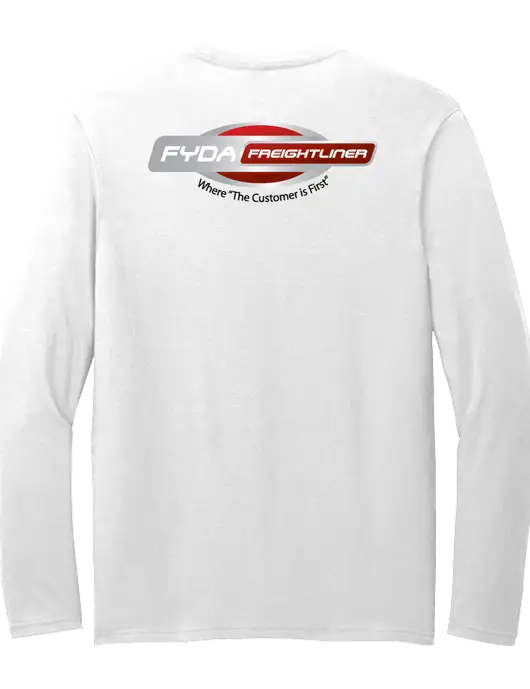 Seriously Soft White Long Sleeve T-Shirt w/FYDA Logo, FYDA Logo