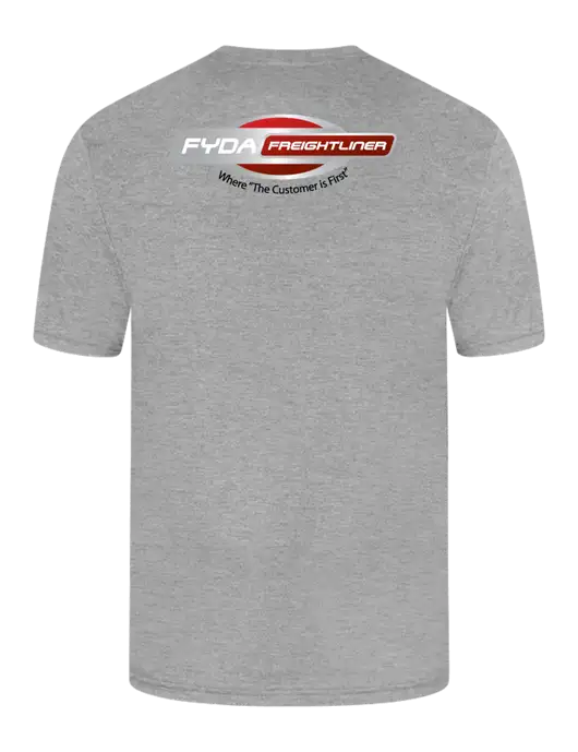 Simply Soft Heathered Light Grey 4.5oz  Poly/Combed Ring Spun Cotton T-Shirt w/FYDA Logo, FYDA Logo