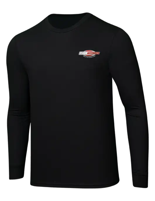 Simply Soft Long Sleeve Black 4.5 oz, Poly/Combed Ring Spun Cotton T-Shirt w/FYDA Logo