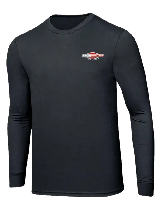 Simply Soft Long Sleeve Black Frost 4.5 oz, Poly/Combed Ring Spun Cotton T-Shirt w/FYDA Logo