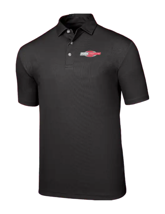 Callaway Birdseye Black Polo w/FYDA Logo