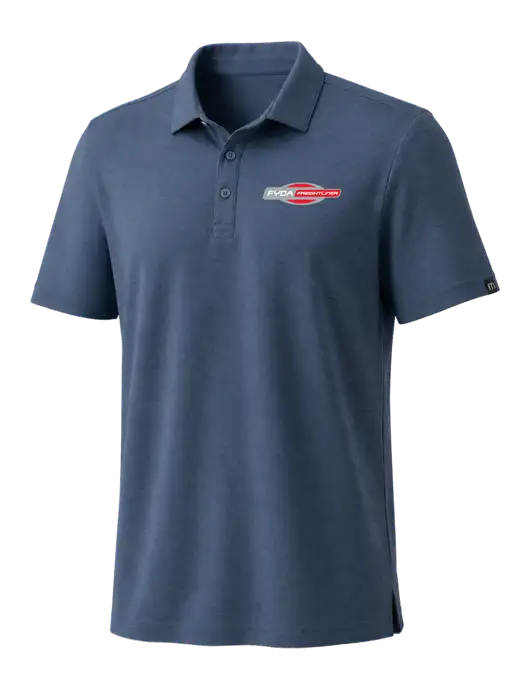 TravisMathew Dark Slate Blue Coto Performance Polo w/FYDA Logo