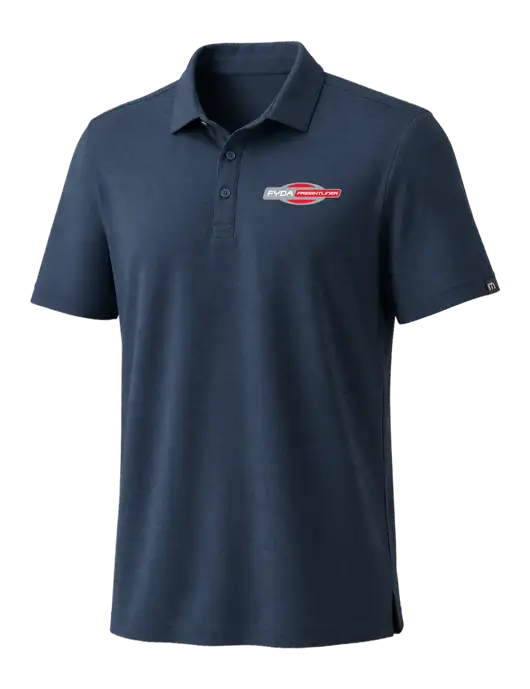 TravisMathew Navy Coto Performance Polo w/FYDA Logo