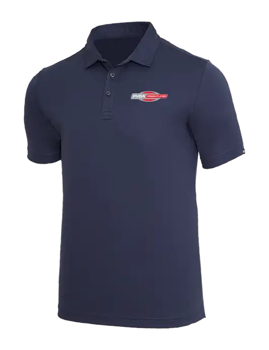 TravisMathew Navy Coto Performance Polo w/FYDA Logo