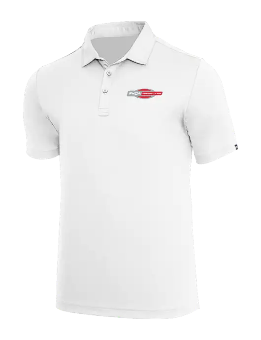 TravisMathew White Coto Performance Polo w/FYDA Logo