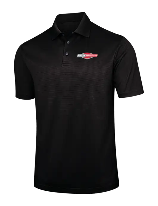 Black Performance Fine Jacquard Polo w/FYDA Logo