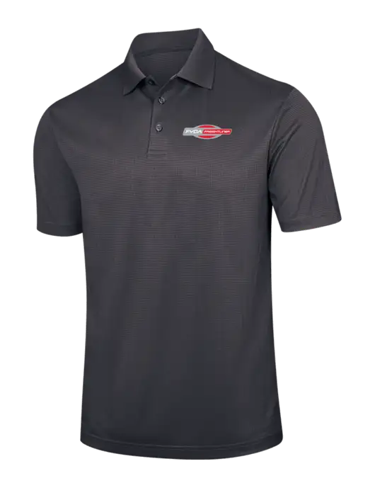 Dark Grey Performance Fine Jacquard Polo w/FYDA Logo