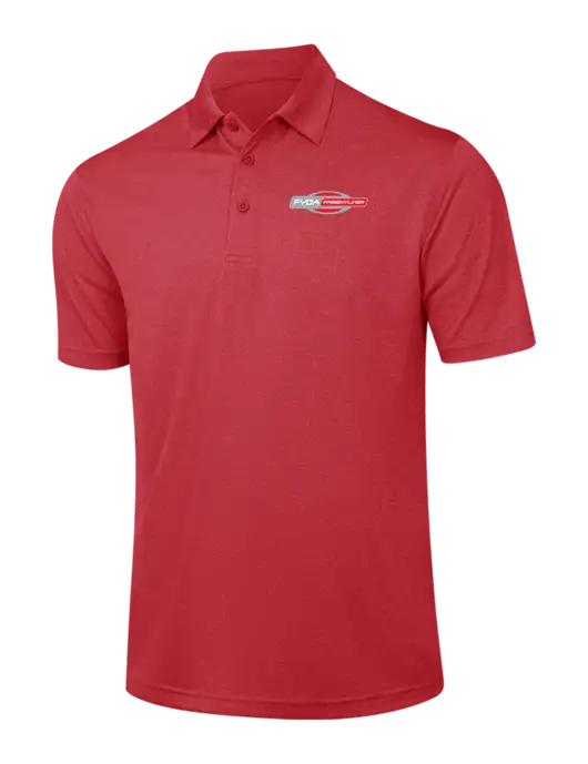 Red Heather Contender Polo w/FYDA Logo