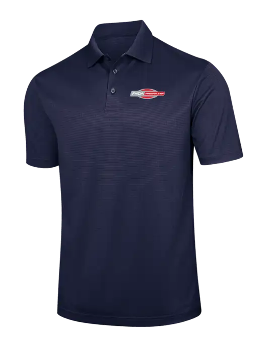 Navy Performance Fine Jacquard Polo w/FYDA Logo