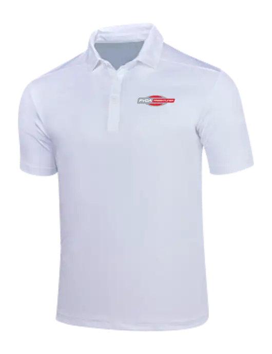 White Posi-UV Pro Polo w/FYDA Logo