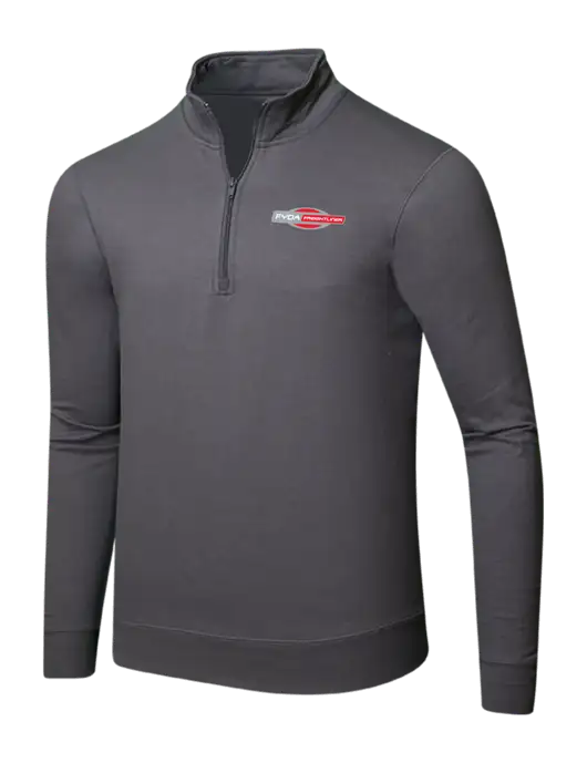 Charcoal 8.5 oz Ring Spun 1/4 Zip Pullover Sweatshirt w/FYDA Logo