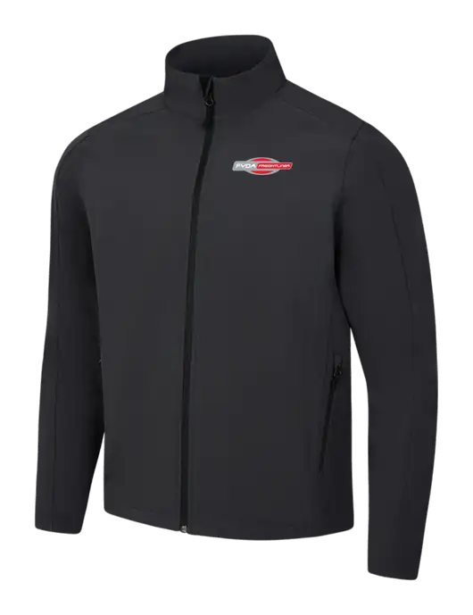 Black Charcoal Heather Core Soft Shell Jacket w/FYDA Logo