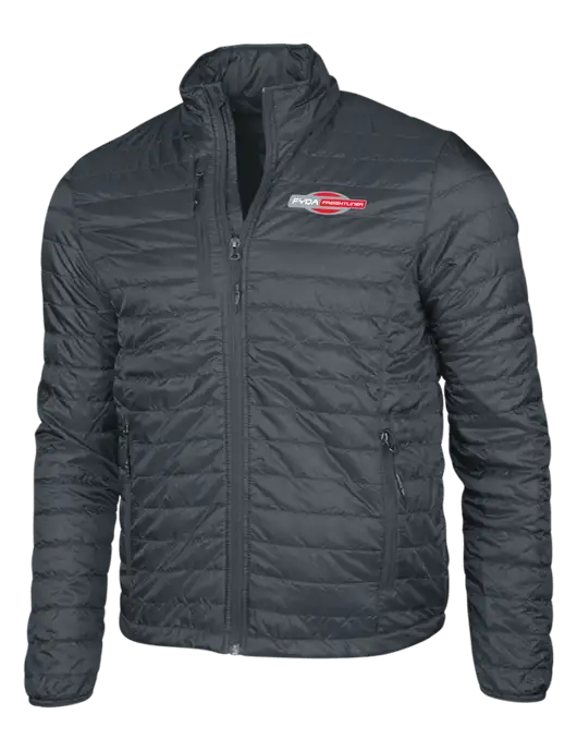 Dark Grey Puffy Packable Jacket w/FYDA Logo