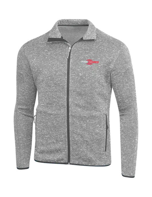 Grey Heather Sweater Fleece Jacket w/FYDA Logo