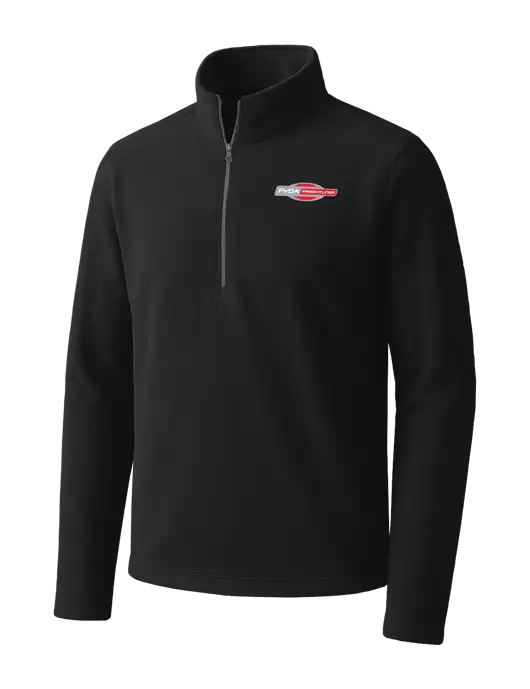 Black Microfleece 1/2 Zip Pullover w/FYDA Logo