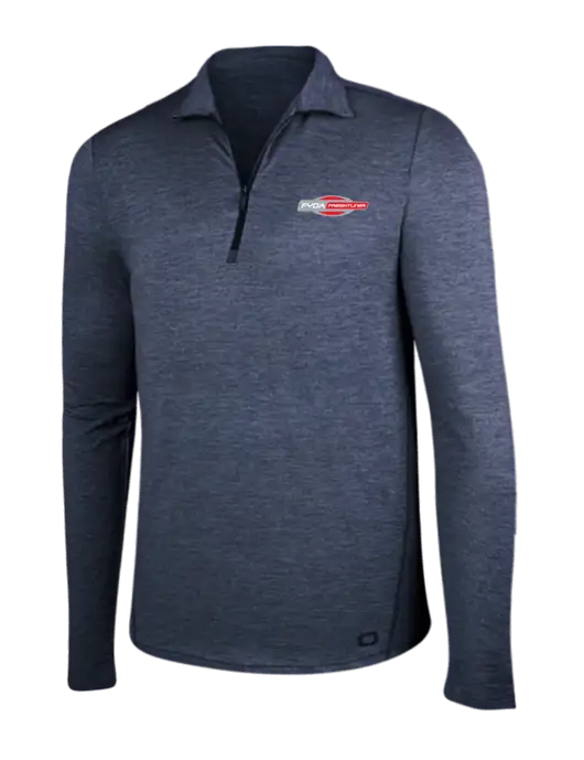 OGIO Blue Indigo Heather Endurance Force 1/4 Zip w/FYDA Logo