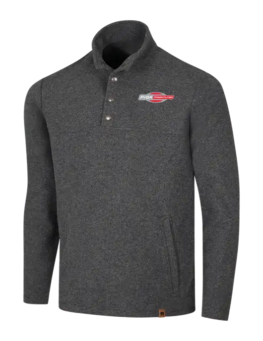 Russell Outdoors Dark Grey Heather Basin Snap Pullover w/FYDA Logo