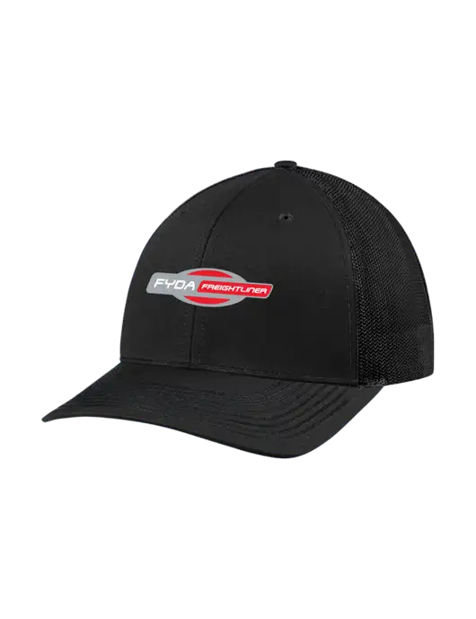 Richardson Adjustable Snapback Original 112 Trucker Cap Black w/Black Mesh w/FYDA Logo
