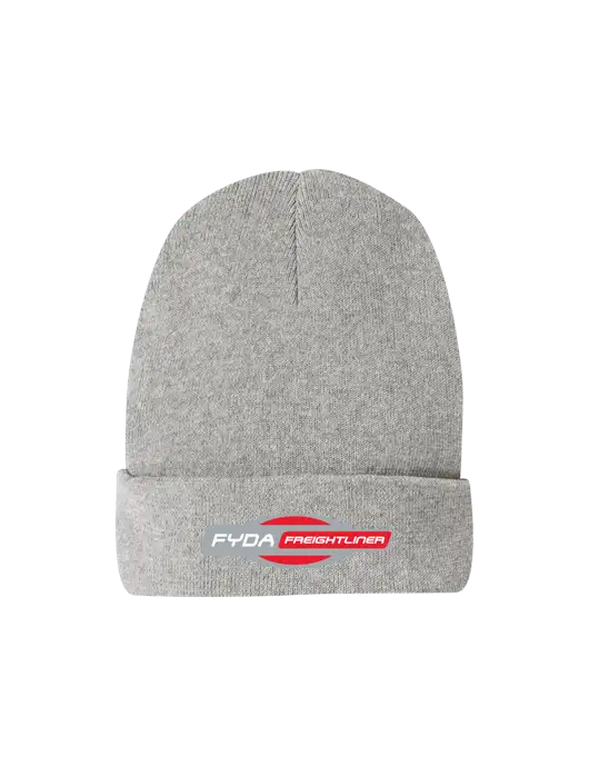 Recycled Light Heather Grey Beanie w/FYDA Logo