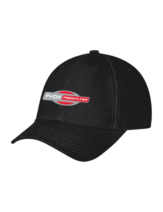 Black Structured Soft Snap Closure Hook & Loop Cap w/FYDA Logo