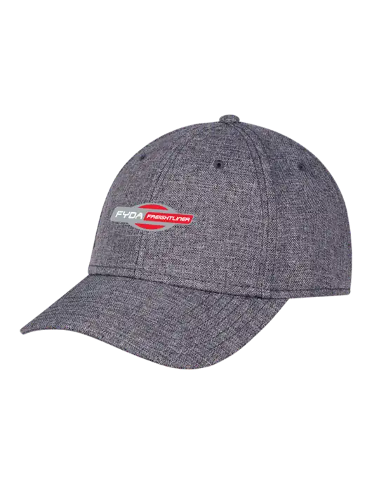 Heather Charcoal Structured Linen Look Cap Hook & Loop w/FYDA Logo