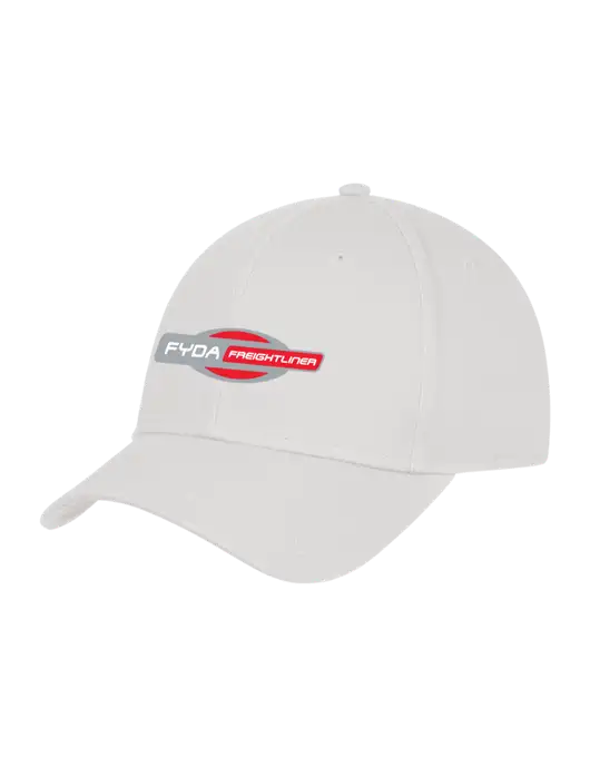 White Structured Cap Hook & Loop w/FYDA Logo